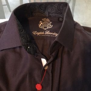 English Laundry charcoal gray long sleeve shirt